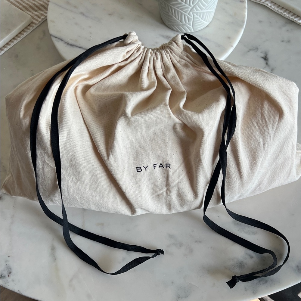 BY FAR Cush Peony Flat Grain Leather Shoulder Bag - Picture 11 of 11